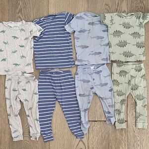 Carter’s Boys Pajamas SET of 4! Blue, Green, Gray 18 months